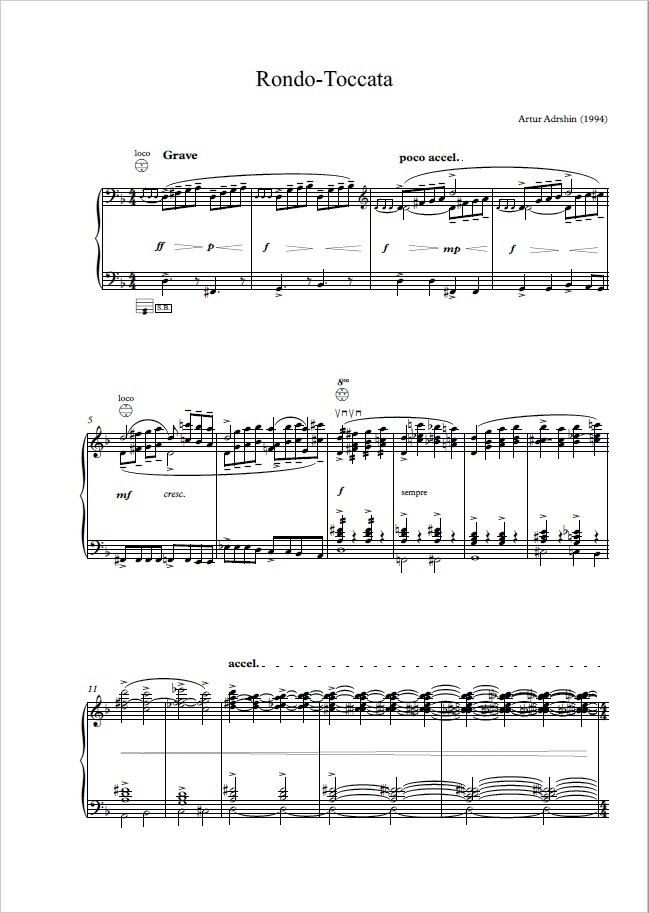 Artur Adrshin Rondo-Toccata